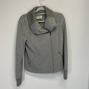 Antho Saturday sunday gray asymmetrical zip jacket M